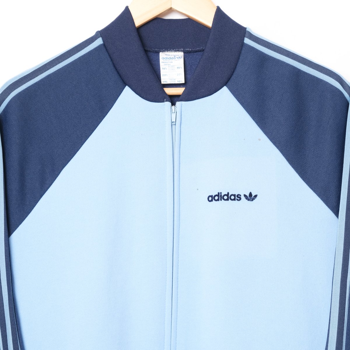 80s Vintage adidas Collarless Track Jacket Ligh 80s Vintage adidas Collarless Track Jacket Ligh