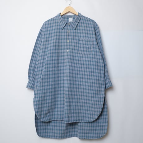 50-60s French Vintage Cotton Granpa Shirts 3