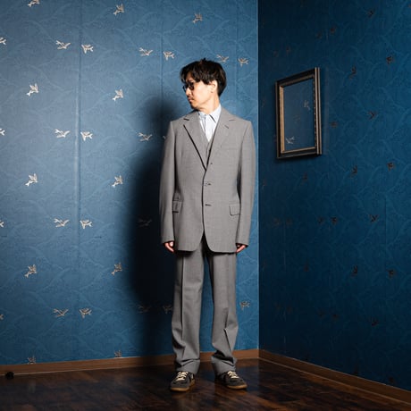 80s CONNOCK & LOCKIE Bespoke Wool Three-piece Suit (Made in England)
