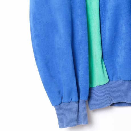 80s Vintage adidas Ventex Track Jacket Model Challenger Blue × Green (Made in France)