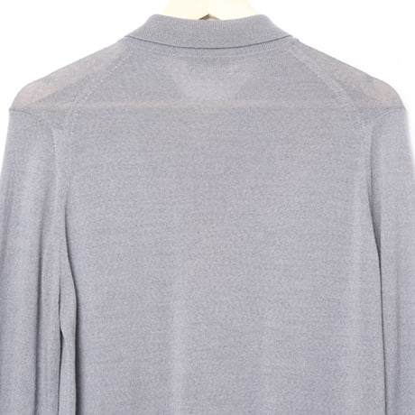 90s JOHN SMEDLEY Merino Wool Knit Polo（Made in England)