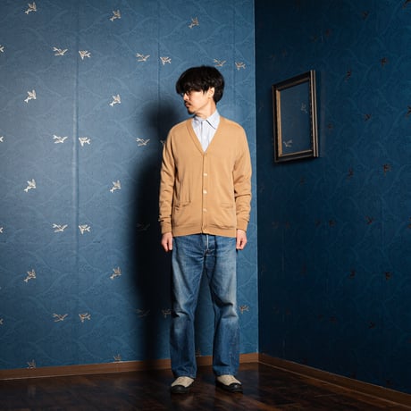 70s JOHN SMEDLEY Wool Cardigan（Made in England）