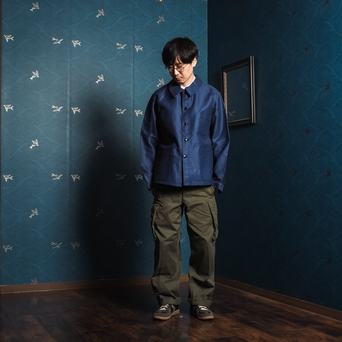 60s KONEKO Blue Moleskin Jacket Dead Stock | Ug 60s KONEKO Blue Moleskin Jacket Dead Stock | Ug