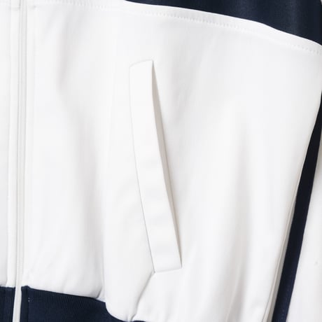 70-80s Vintage adidas Ventex Track Jacket Model  First White × Navy (Made in France)