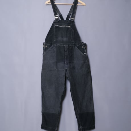 40-50s Le Mont St Michel  French Work Black Moleskin Overalls Size52C