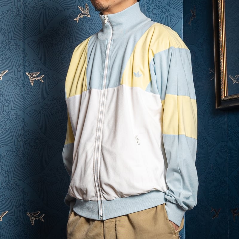 80s Vintage adidas ATP Track Jacket Light Gray