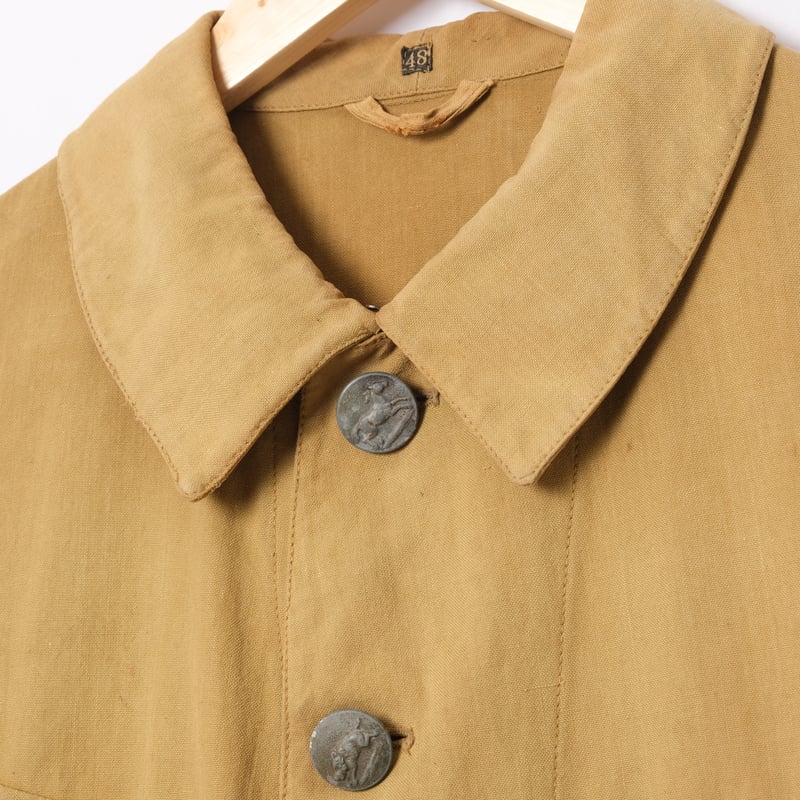 20-30s France Vintage Cotton Hunting Jacket | U 20-30s France Vintage Cotton Hunting Jacket | U