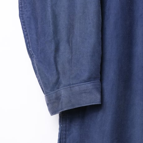 40-50s France Vintage Blue Moleskin all ln One