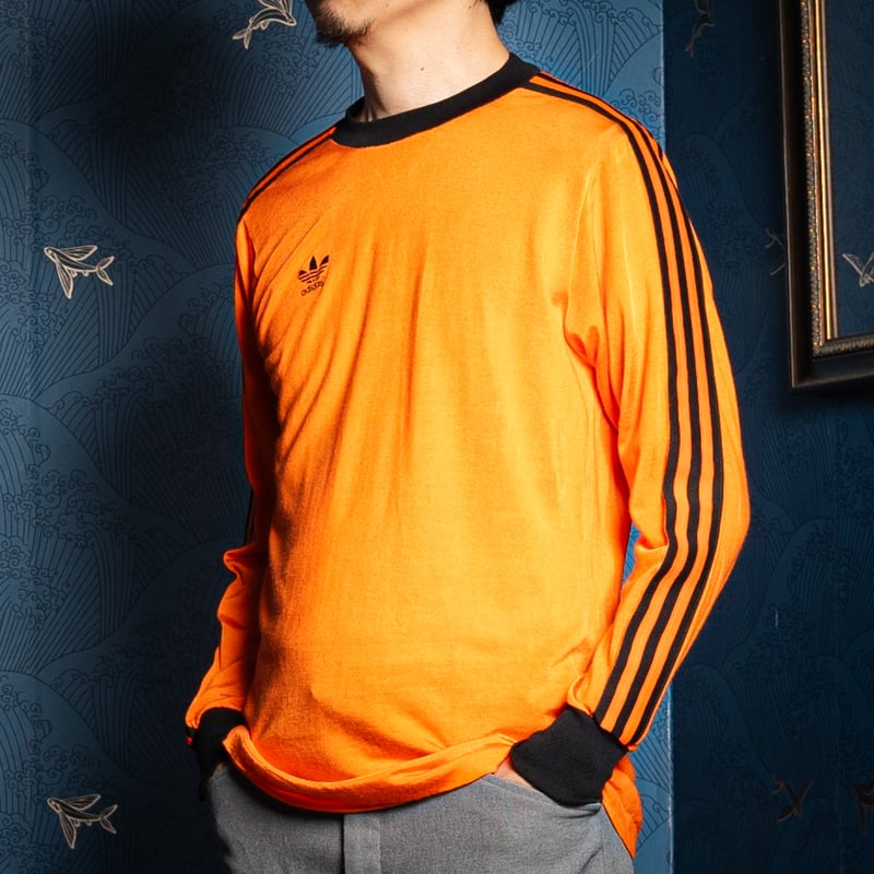 70s adidas アディダス　ゲームシャツ　西ドイツ製　70年代 70s 西ドイツ製 adidas erima 長袖ゲームシャツ サッカーシャツ