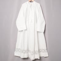 -30s France Antique Cotton Church Smock 2