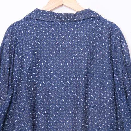 50-60s France Vintage Cotton Work Dress