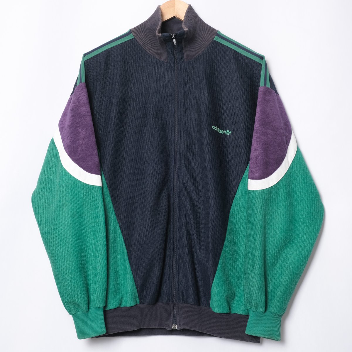 80s Vintage adidas Ventex Track Jacket Navy × G