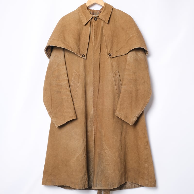 40-50s France Vintage METTEZ Linen Hunting Coat