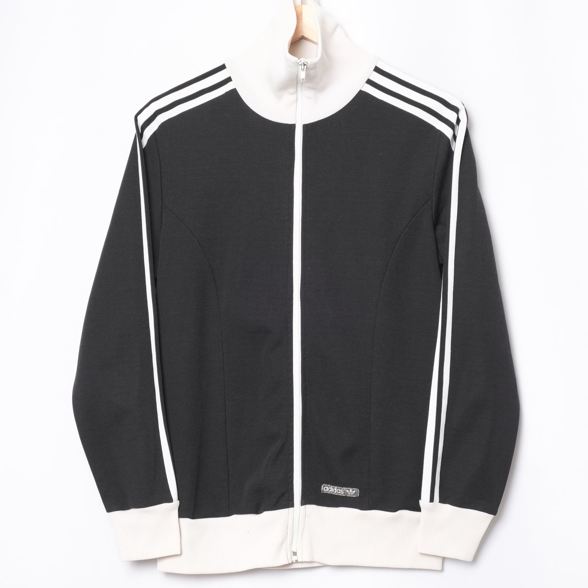 70-80s Vintage adidas Track Jacket Black × Whit