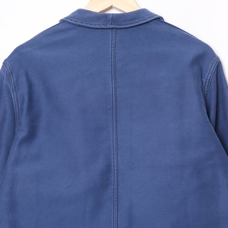 50s France Vintage Adolphe Lafont  Blue Moleskin Work Jacket