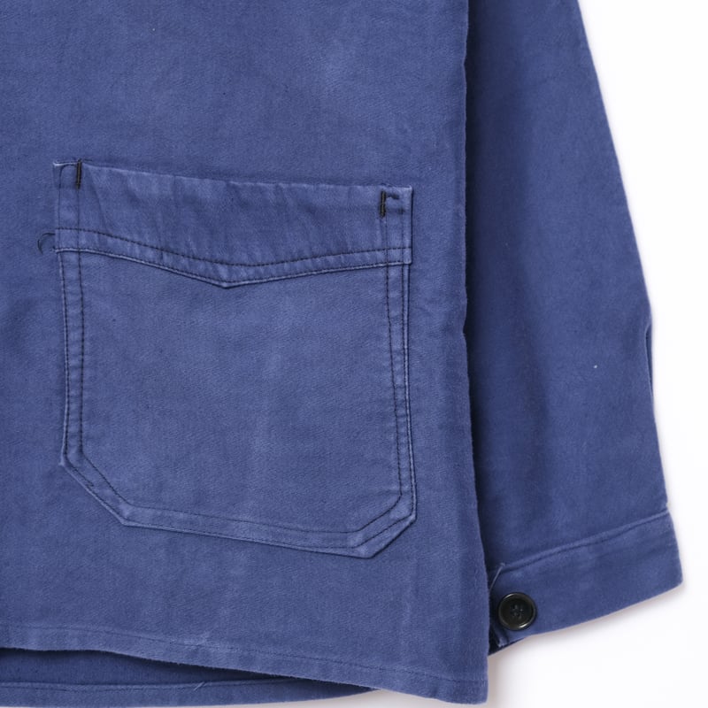 50s ブルーモールスキンジャケット 46サイズ ユーロヴィンテージ 40-50s France Vintage Le Mont St Michel Blue Mo