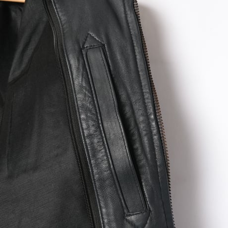 French Army Pilot Leather Jacket (Navy) Size96M With Liner