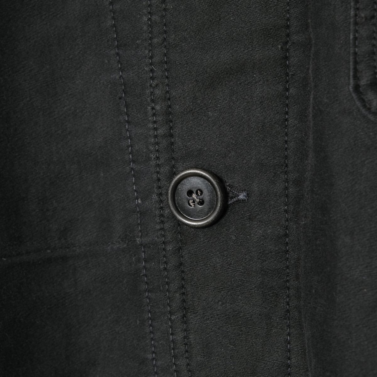 40-50s France Vintage OKOK Black Moleskin Jacke 40-50s France Vintage OKOK Black Moleskin Jacke