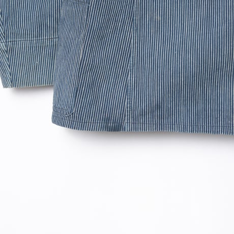 -30s France Vintage ETAT Belle Jardiniere Indigo Striped Work Jacket