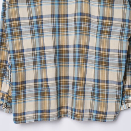 60-70s Poland Vintage Checked Shirt