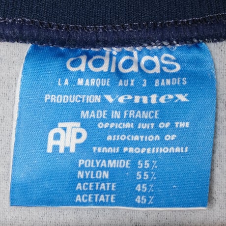 70-80s Vintage adidas VENTEX ATP Navy Track Jacket(Made in France) Small