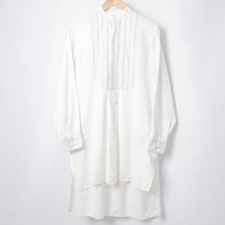 40-50s France Vintage ConChon Quinette NATTÉ Cotton Dress Shirt