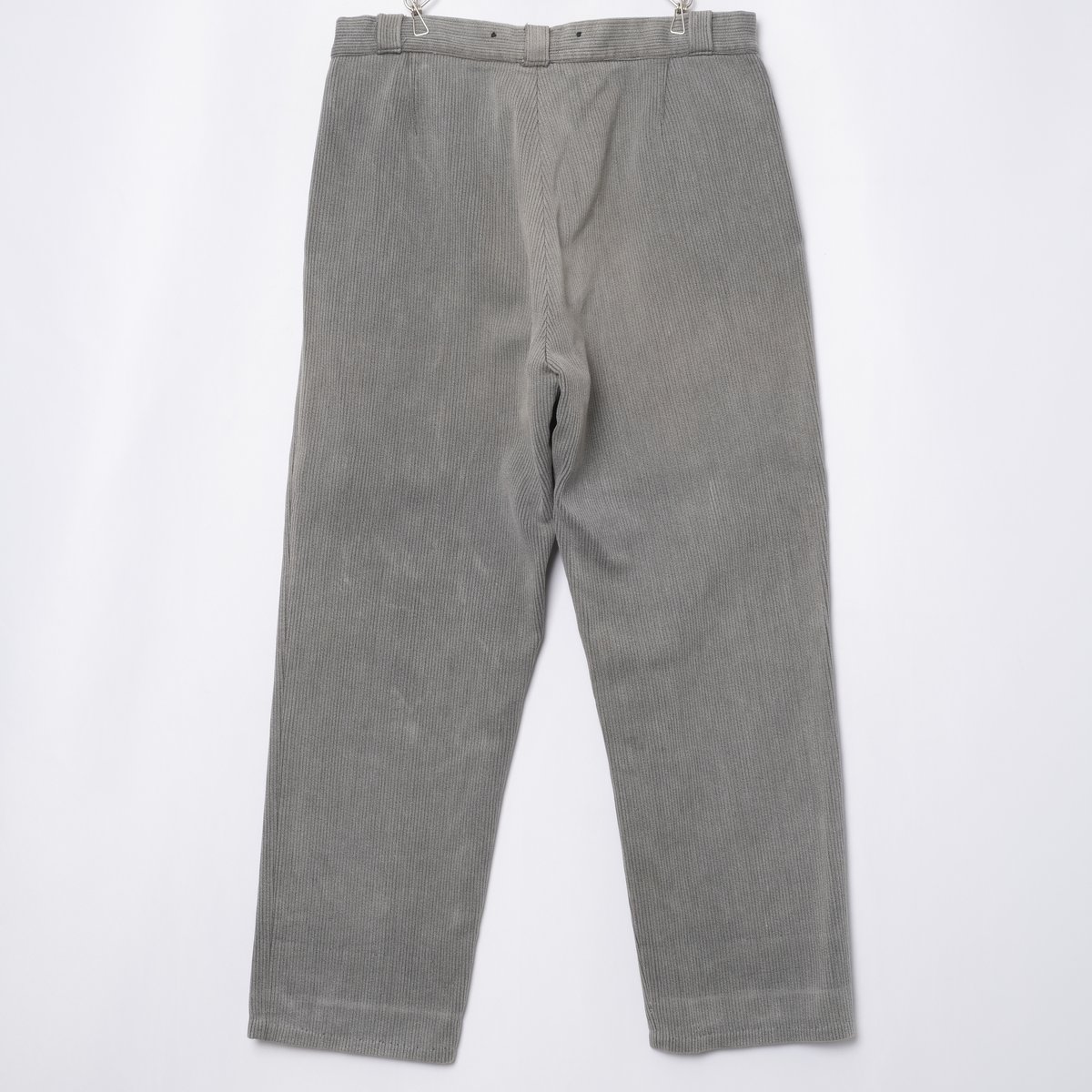 40-50s France Vintage Cotton Pique Trousers 1