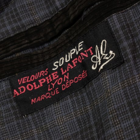 30s40s  French Dark Brown Corduroy  Jacket "Adolphe Lafont"Dead Stock