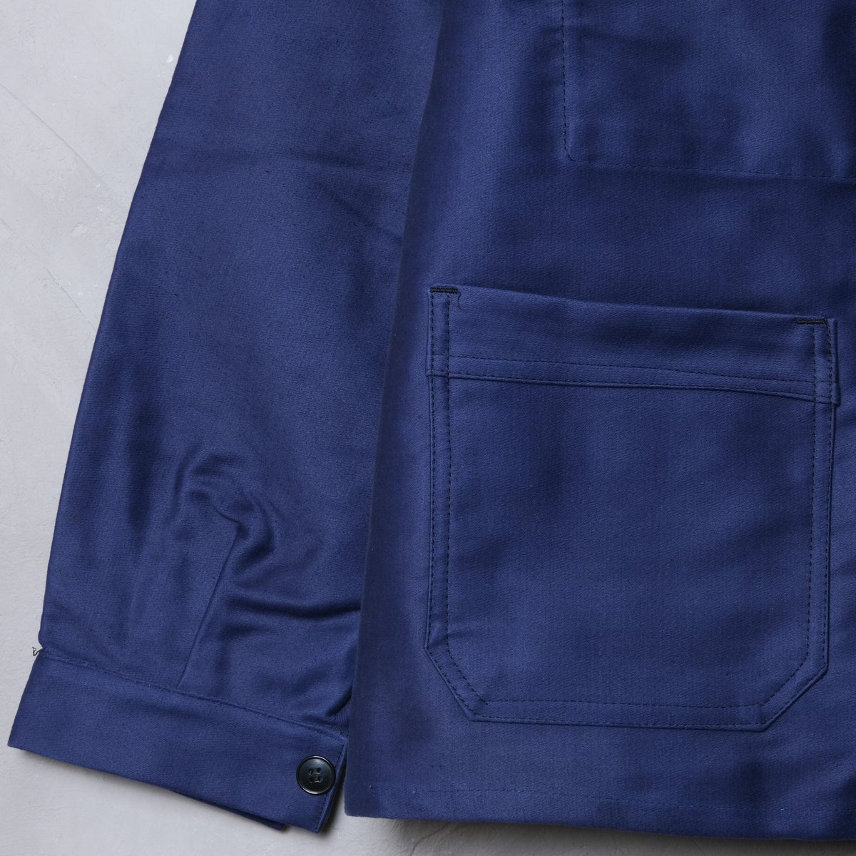 50-60s Eska Blue Moleskin Jacket Size 48 Dead S