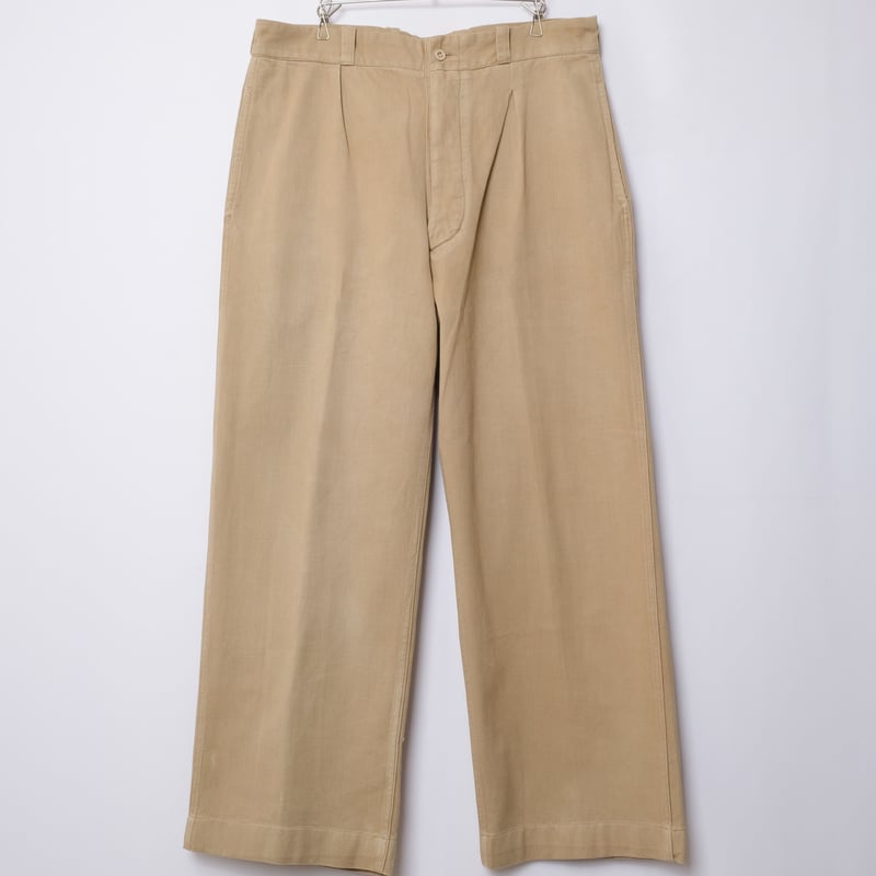 40s フランス軍 m52 前期型 French Army M-52 Chino Pants Late Model DeadSt