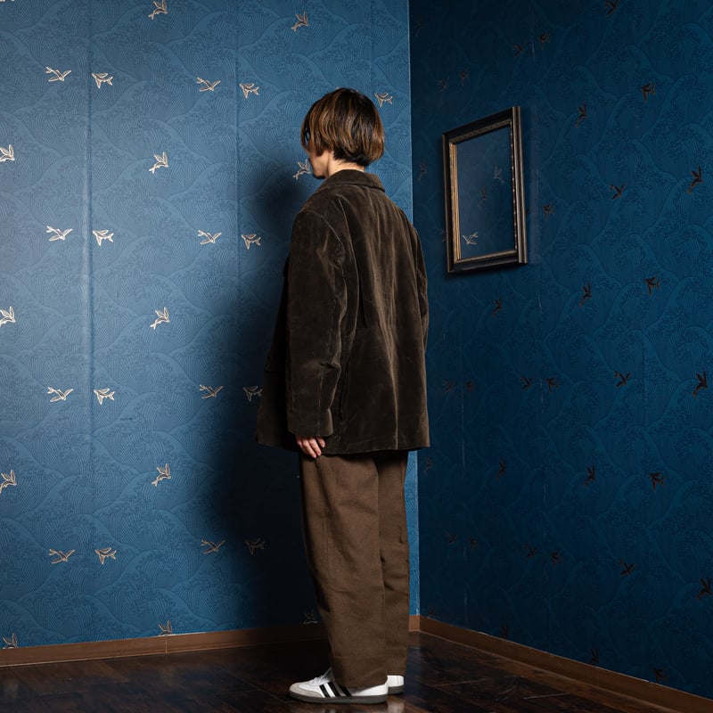 40s France Vintage LE CHEMINOT Corduroy Hunting