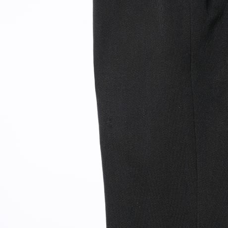 30-40s France Vintage Wool Black Trousers