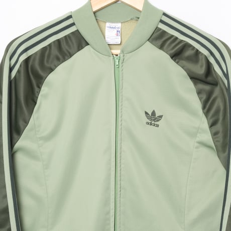 70-80s Vintage adidas Ventex ATP Moss Green × Smoky Green Track Jacket（Made in France）