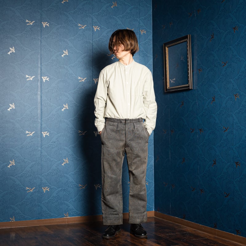 50-60s France Vintage Cotton Piqué Trousers | U