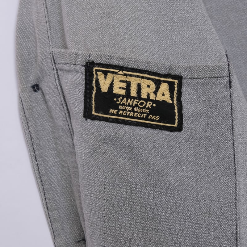 40-50s French Vintage VETRA Black Chambray Atel