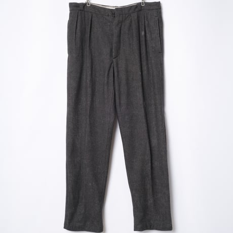 40-50s France Vintage Wool Piqué Trousers