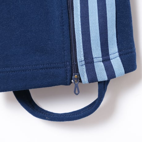 70-80s Vintage adidas Ventex Track Trousers Navy × Light Blue (Made in France)