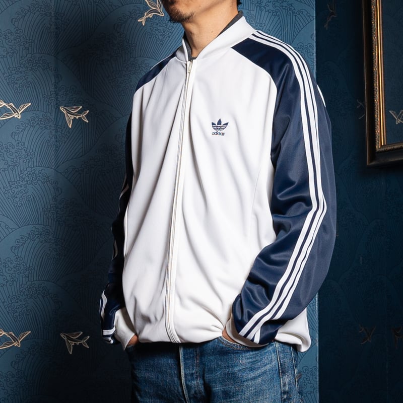 70-80s Vintage adidas ATP Track Jacket White ×