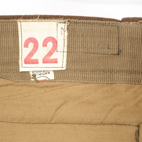 50s French Army Wool Trousers Size 22 -1