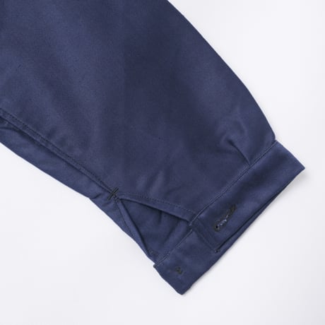 40s France Vintage Le Mont Saint Michel Blue Moleskin Work Jacket Dead Stock