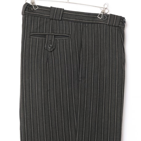 40-50s French Vintage  Dumont d'Urville Stripe Wool Trousers