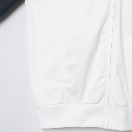70-80s Vintage adidas Ventex ATP Track Jacket White × Navy (Made in France)