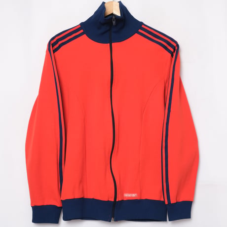 70s Vintage adidas Track Jacket Reddish Color × Navy (Made in Austria)