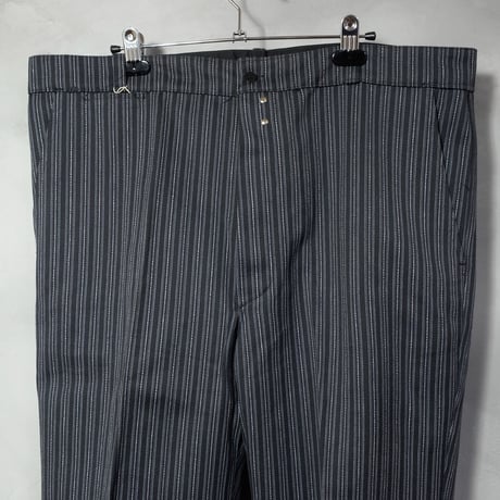50-60s French Vintage  Stripe Trousers Deadstock