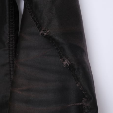 40-50s Le Mont St Michel Black Moleskin Jacket Size 46