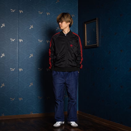 70-80s Vintage adidas VENTEX  ATP Black Track Jacket(Made in France)