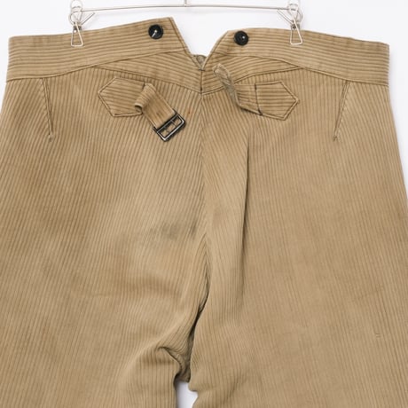 30-40s France Vintage  Cotton Pique Jodhpurs Trousers