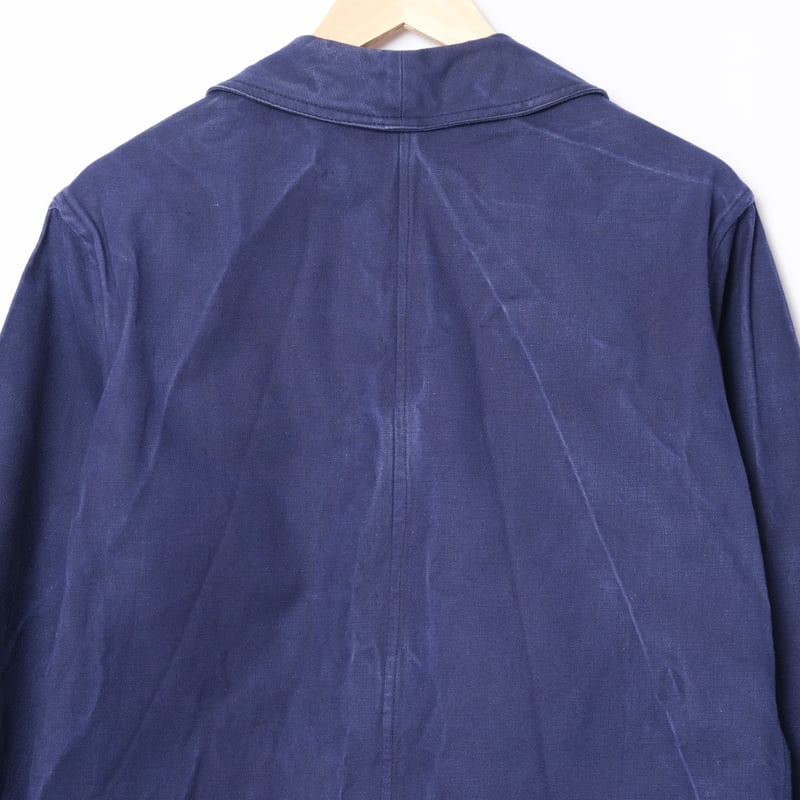 40s France Vintage Le Mont St Michel Blue Cotto