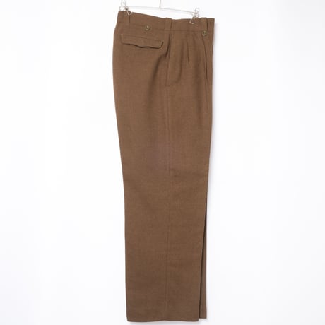 50s French Army Wool Trousers Size 22 -1