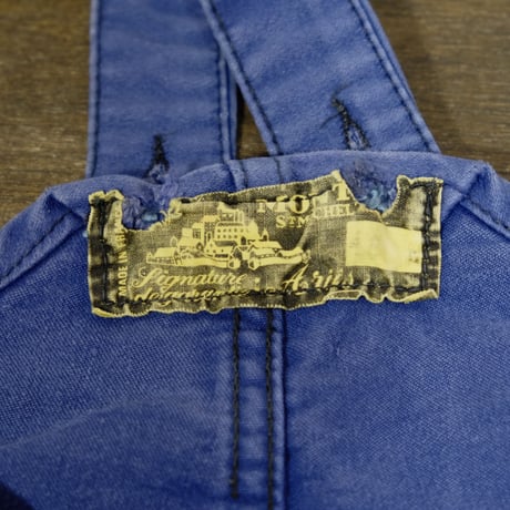 40-50s Le Mont St Michel  French Work Overalls Size 40